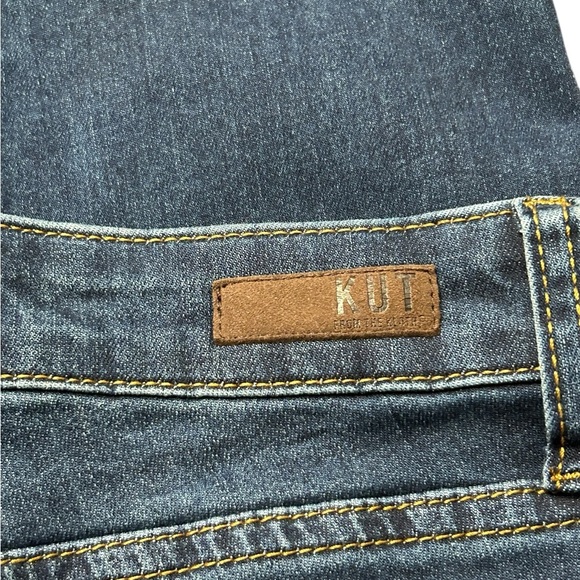 Kut From the Kloth High Rise Crop Straight Leg Medium Wash Stretch Woman Jeans 6 - Picture 7 of 15